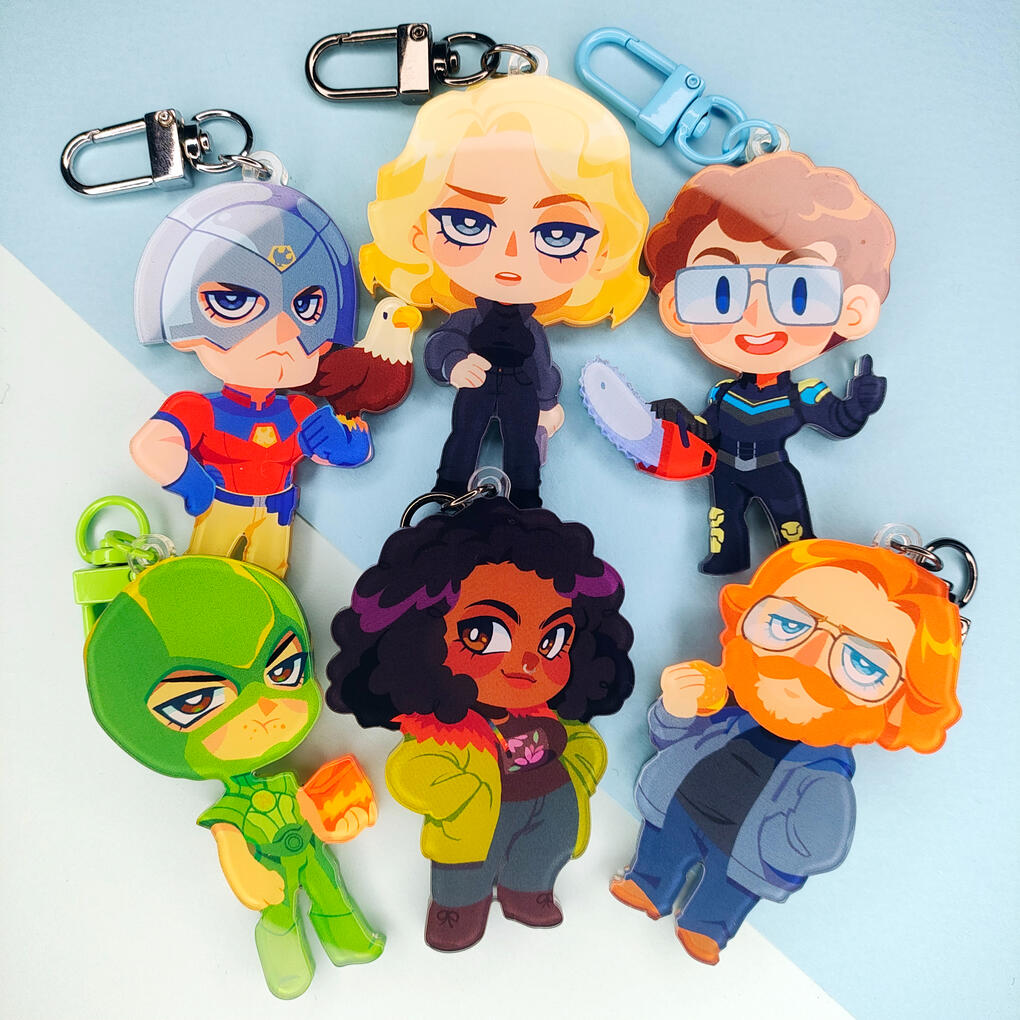 Peacemaker Keychains Peacemaker Keychains